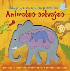 animales salvajes. dibuja y crea con plantillas-laura hambleton-9788428544849