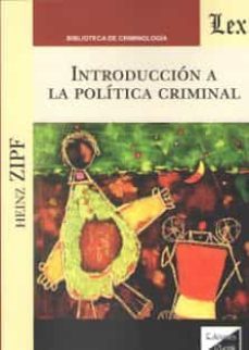 introduccion a la politica criminal-heinz zipf-9789563922349