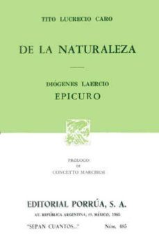 de la naturaleza. epicuro-9789684521049