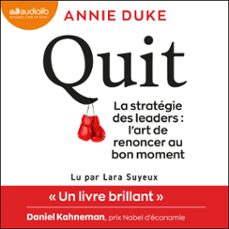 quit : la strategie des leaders (audiolibro)-annie duke-9791035415549