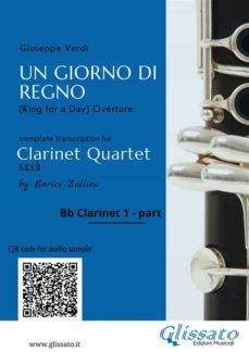bb clarinet 1 part of "un giorno di regno" for clarinet quartet (ebook)-9791221360349