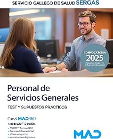 personal de servicios generales - test y supuestos practicos servicio gallego de salud (sergas)-9791370280949