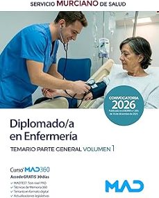 diplomado en enfermería del servicio murciano de salud (sms). temario parte general volumen 1.-9791370284749