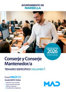 conserje y conserje mantenedor / a. ayuntamiento de marbella. tem ario específico volumen 1-9791370287849