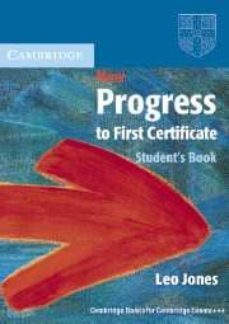 new progress to first certificate student s book-leo jones-9780521499859