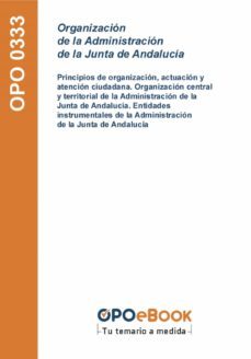 organizacion de la administracion de la junta de andalucia (ebook)-9781524316259