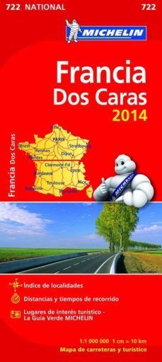 mapa national francia (doble cara) 2014 (ref. 11722)-9782067191259