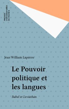 le pouvoir politique et les langues (ebook)-jean william lapierre-9782130663959