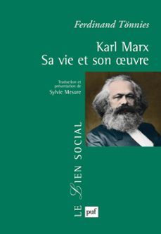 karl marx. sa vie et son uvre (ebook)-ferdinand tonnies-9782130742159