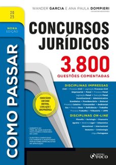 como passar em concursos juridicos  3.800 questes comentadas 9ª ed  2025 (ebook)-wander garcia-9786561205559