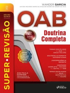 super-reviso oab doutrina completa - 9. ed. - 2019. (ebook)-wander garcia-9786561207959