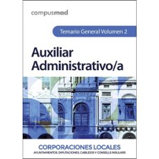 auxiliar administrativo de corporaciones locales. temario general vol. 2-9788414275559