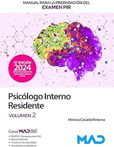 manual para la preparacion del examen pir (psicologo interno residente). volumen 2. ministerio de sanidad-9788414281659