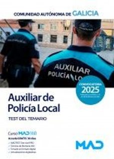 auxiliar de la policia local de la comunidad autonoma de galicia. test-9788414293959
