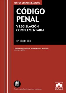codigo penal y legislacion complementaria (16ª ed.)-9788417135959