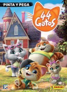 44 gatos. pinta y pega-9788427872059