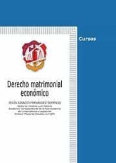 derecho matrimonial economico-jesus ignacio fernandez domingo-9788429016659