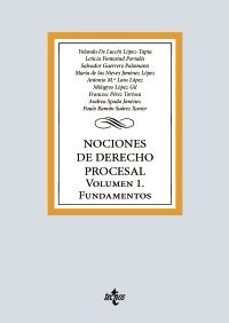 nociones de derecho procesal. volumen 1. fundamentos-yolanda de lucchi lopez tapia-9788430992959