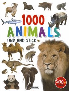 1000 animals find and stick-9788467784459