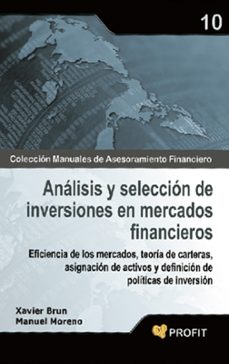 analisis y seleccion de inversiones en mercados financieros-manuel moreno-9788496998759