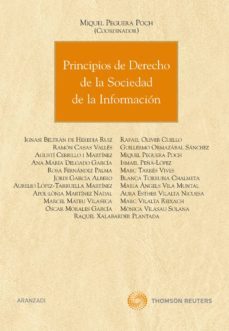 principios de derecho de la sociedad de la informacion-miguel peguera poch-9788499037059