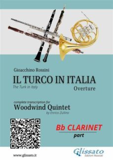 bb clarinet part: il turco in italia for woodwind quintet (ebook)-9791220899659