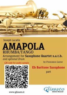 eb baritone sax part of "amapola" for saxophone quartet (ebook)-9791221386059