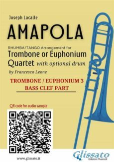 trombone/euphonium b.c. 3 of "amapola" for trombone or euphonium quartet (ebook)-9791221387759