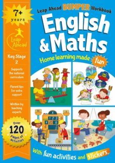 leap ahead bumper workbook: 7+ years english & maths-9781789054569