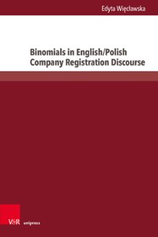 binomials in english/polish company registration discourse (ebook)-edyta więcławska-9783847015369