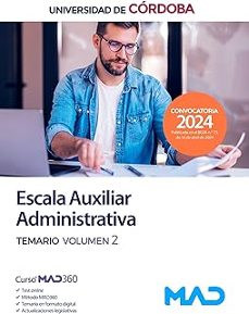 escala auxiliar administrativa de la universidad de cordoba. temario vol. 2-9788414282069