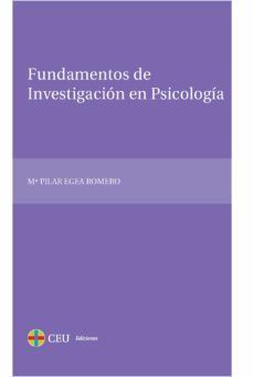 fundamentos de investigacion en psicologia-m pilar egea romero-9788415382669