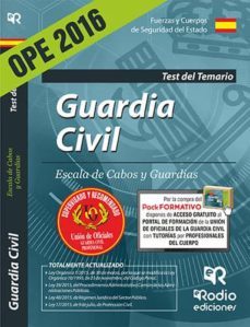 guardia civil. escala de cabos y guardias. test del temario (ed. 2016) (3ª ed.)-9788416506569
