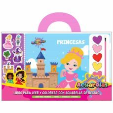 princesas. libros para leer y colorear con acuarelas-9788418697869