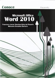 conoce word 2010-fco. javier del rosario-9788428309769