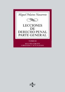 lecciones de derecho penal parte general tomo ii-9788430962969