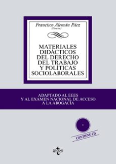 materiales didacticos del derecho del trabajo y politicas sociolaborales-francisco (dir.) aleman paez-9788430973569