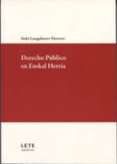 derecho publico en euskal herria-iñaki lasagabaster herrarte-9788461797769