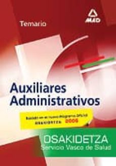 auxiliares administrativos del servicio vasco de salud-osakidetza : temario-9788466558969