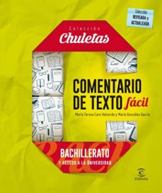 comentario de texto fácil para bachillerato (ebook)-9788467048469