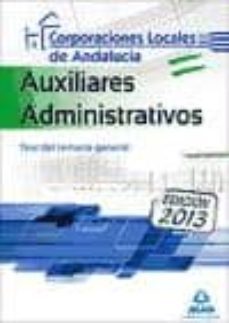 auxiliares administrativos de corporaciones locales de andalucia test del temario general-9788467690569