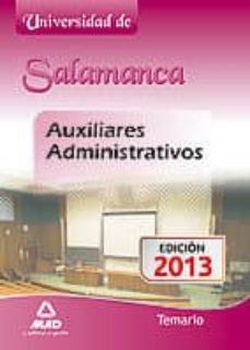 auxiliar administrativo universidad salamanca: temario-9788467694369