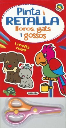 bloc pinta i retalla lloros, gats i gossos-9788467751369