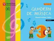 quadern de musica 3 + cd. comunitat valenciana    3º primaria-9788468218069