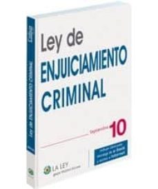 ley de enjuiciamiento criminal 2010 + ebook-9788481266269