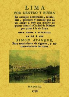 lima por dentro y por fuera (ed. facsimil)-simon ayanque-9788490012369