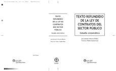 texto refundido de la ley de contratos del sector publico. estudi o sistematico-9788490200469