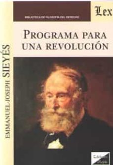 programa para una revolucion-emmanuel joseph sieyes-9789563927269