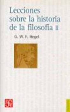 lecciones sobre historia de la filosofia, ii-9789681603069