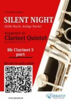 bb clarinet 3 part of "silent night" for clarinet quintet/ensemble (ebook)-9791221398069